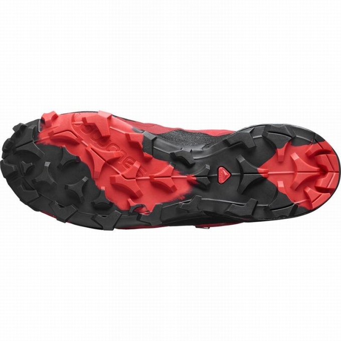 Tenis Senderismo Salomon CROSS HIKE GORE-TEX Hombre Negros Rojos Naranjas | MX-273ISNV