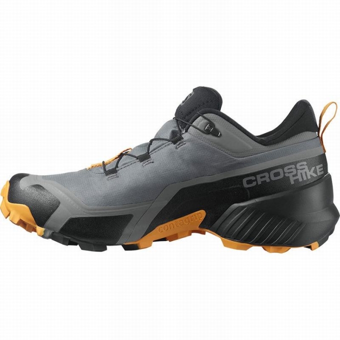 Tenis Senderismo Salomon CROSS HIKE GORE-TEX Hombre Negros | MX-421ELBW