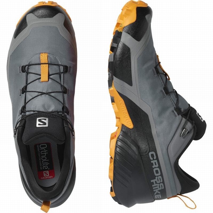 Tenis Senderismo Salomon CROSS HIKE GORE-TEX Hombre Negros | MX-421ELBW