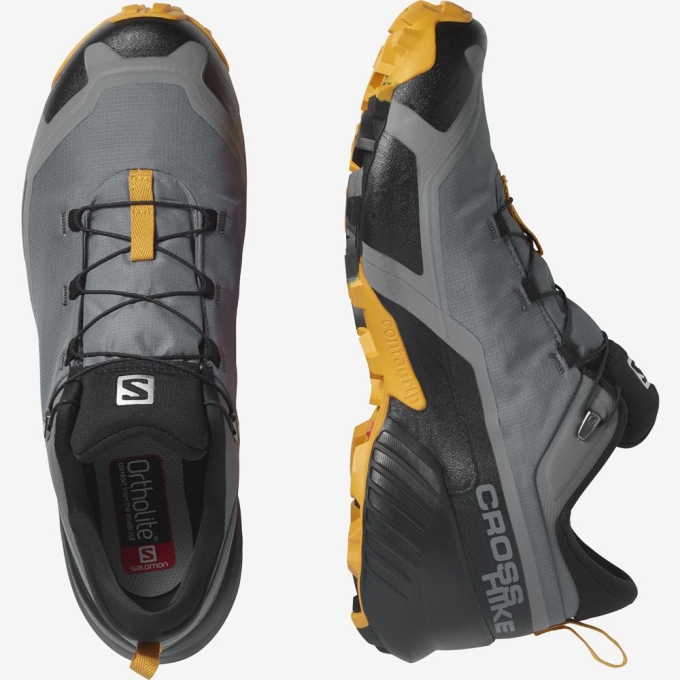 Tenis Senderismo Salomon CROSS HIKE GORE-TEX Hombre Grises | MX-538LTYH