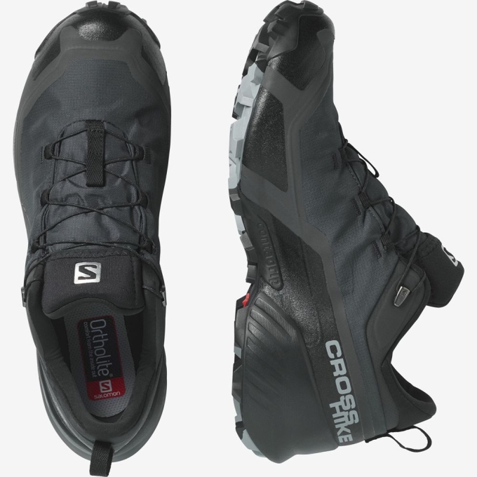 Tenis Senderismo Salomon CROSS HIKE GORE-TEX Hombre Negros | MX-609LURP