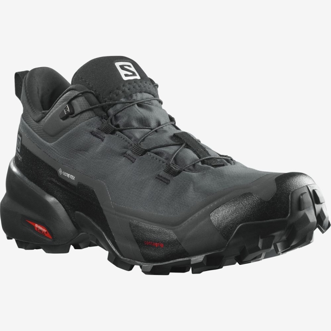 Tenis Senderismo Salomon CROSS HIKE GORE-TEX Hombre Negros | MX-609LURP