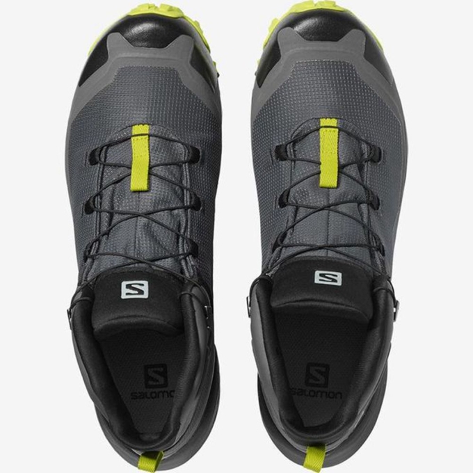 Tenis Senderismo Salomon CROSS HIKE MID GTX Hombre Negros | MX-108MGCK