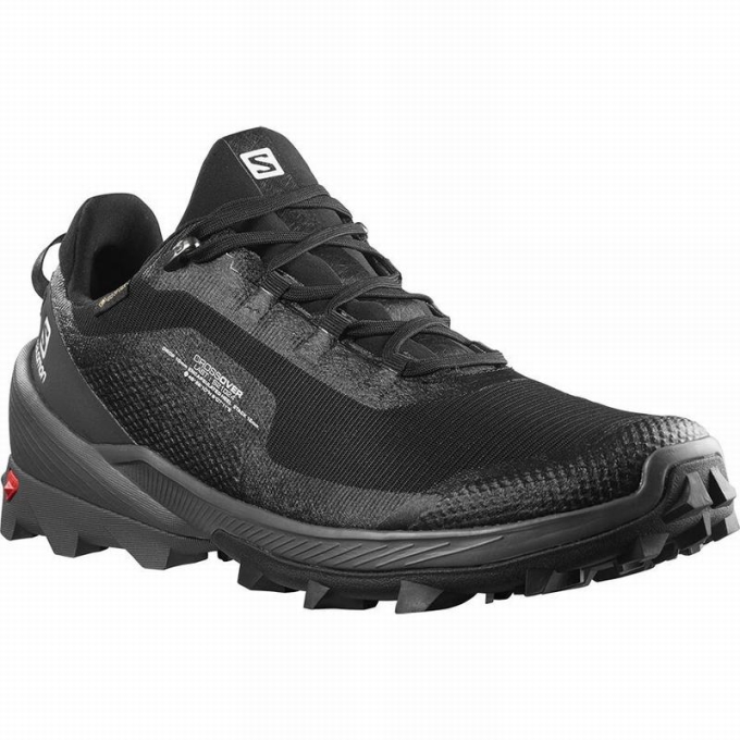 Tenis Senderismo Salomon CROSS OVER GORE-TEX Hombre Negros | MX-462OGHY