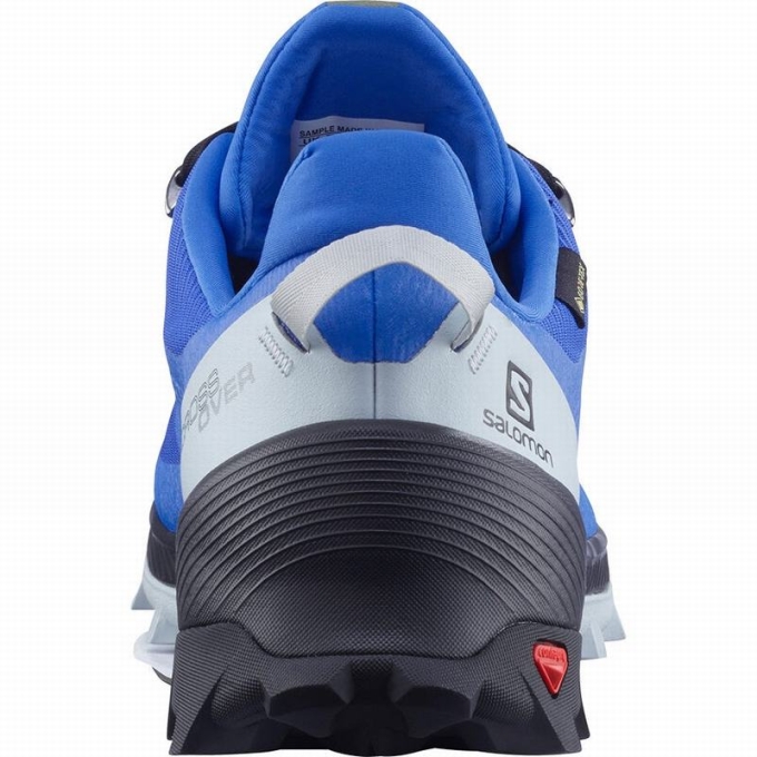 Tenis Senderismo Salomon CROSS OVER GORE-TEX Hombre Azules Negros | MX-514ZNKV