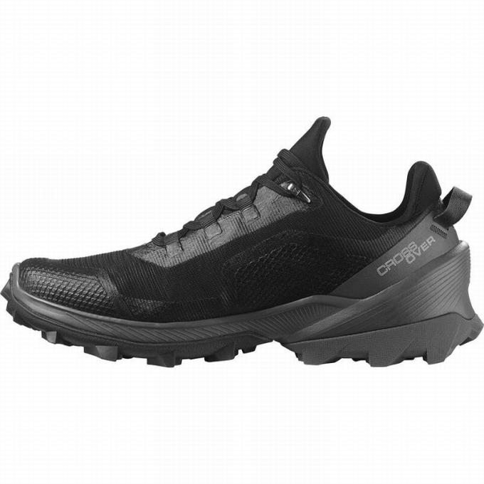 Tenis Senderismo Salomon CROSS OVER GORE-TEX Mujer Negros | MX-765NWJS