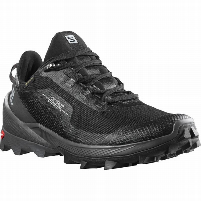 Tenis Senderismo Salomon CROSS OVER GORE-TEX Mujer Negros | MX-765NWJS