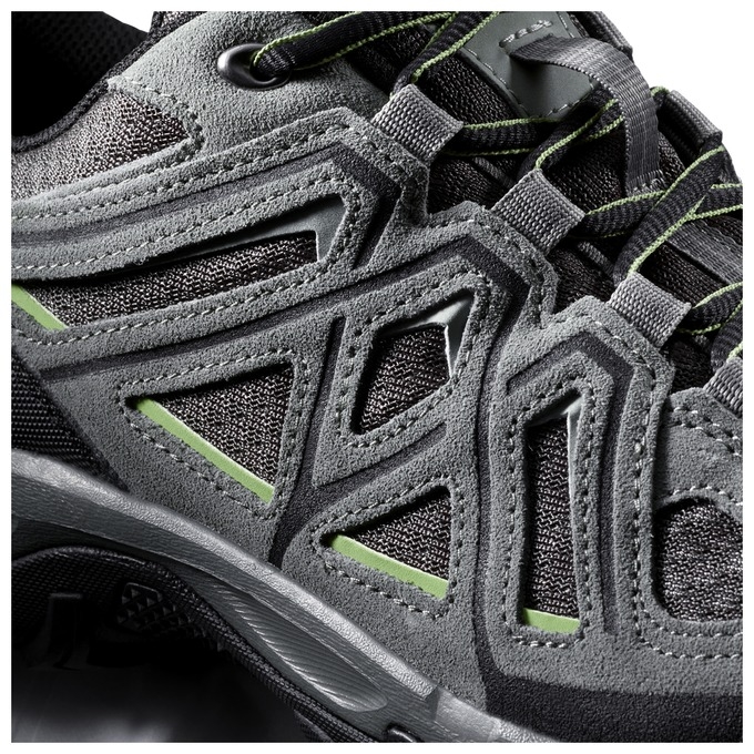 Tenis Senderismo Salomon EVASION 2 AERO Hombre Grises Negros | MX-204EHLR