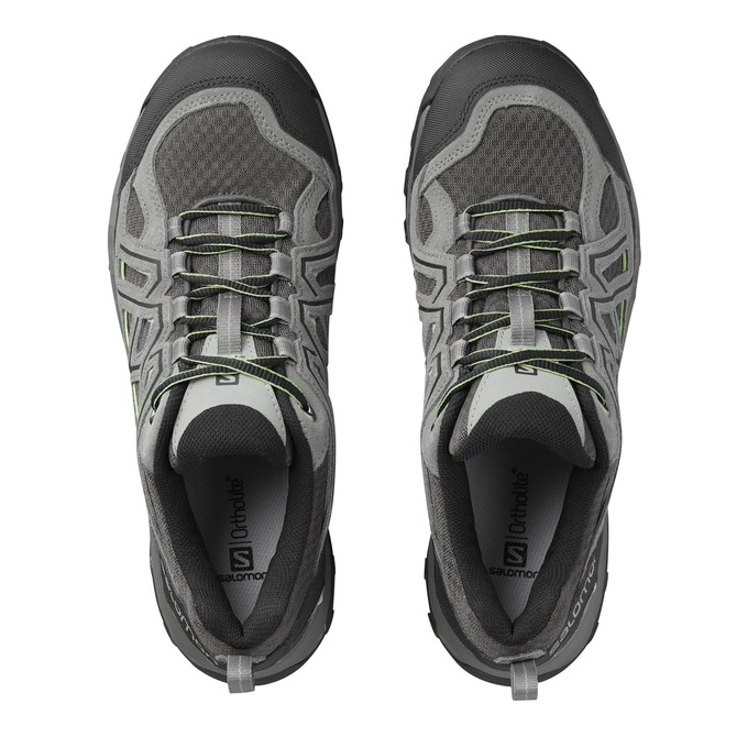 Tenis Senderismo Salomon EVASION 2 AERO Hombre Grises Negros | MX-204EHLR