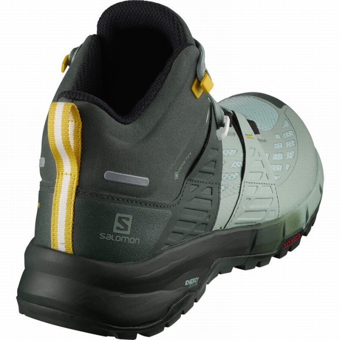 Tenis Senderismo Salomon ODYSSEY MID GTX W Mujer Verdes | MX-093JSDU