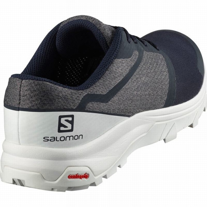 Tenis Senderismo Salomon OUTBOUND Hombre Azul Marino Blancos | MX-598OPZI