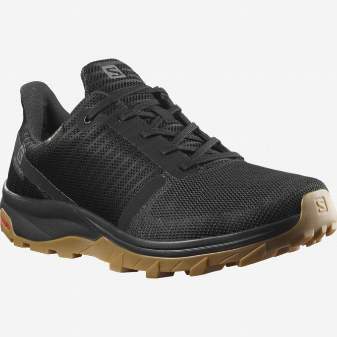 Tenis Senderismo Salomon OUTBOUND PRISM GORE-TEX Hombre Negros | MX-395BHVS