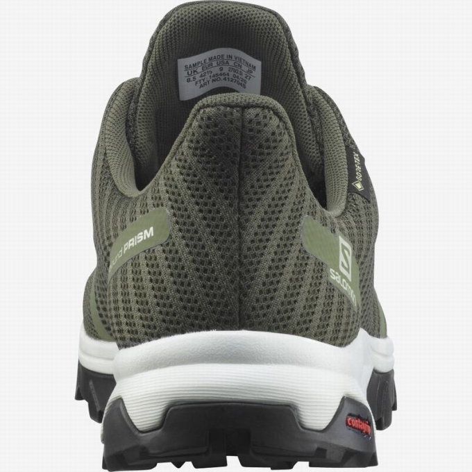 Tenis Senderismo Salomon OUTBOUND PRISM GORE-TEX Hombre Verdes Oscuro Verde Oliva | MX-580RFDY