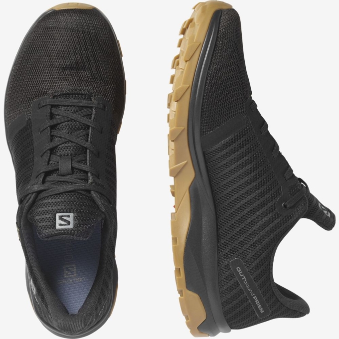 Tenis Senderismo Salomon OUTBOUND PRISM GOR Hombre Negros | MX-583GECA