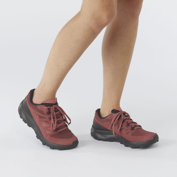 Tenis Senderismo Salomon OUTLINE GORE-TEX Mujer Coral | MX-106XWMS