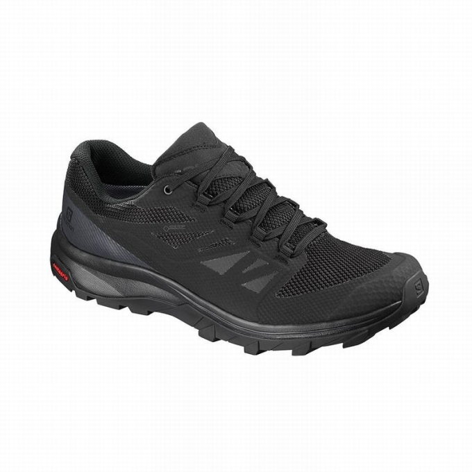 Tenis Senderismo Salomon OUTLINE GORE-TEX Hombre Negros | MX-390UNXF