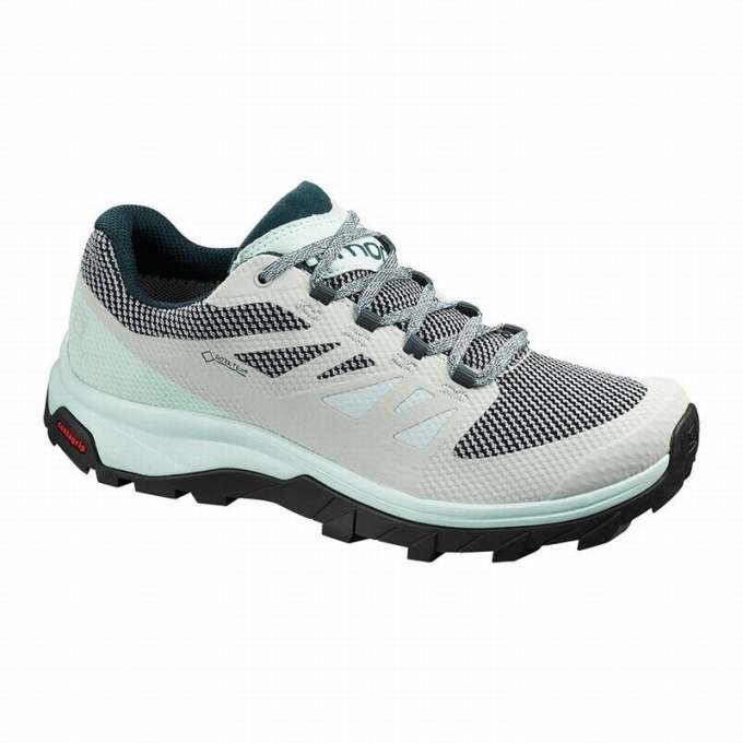 Tenis Senderismo Salomon OUTLINE GORE-TEX Mujer Azules | MX-690DIFO