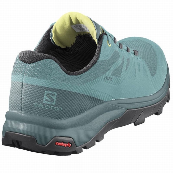 Tenis Senderismo Salomon OUTLINE GORE-TEX Mujer Turquesa Verdes | MX-743PWJL