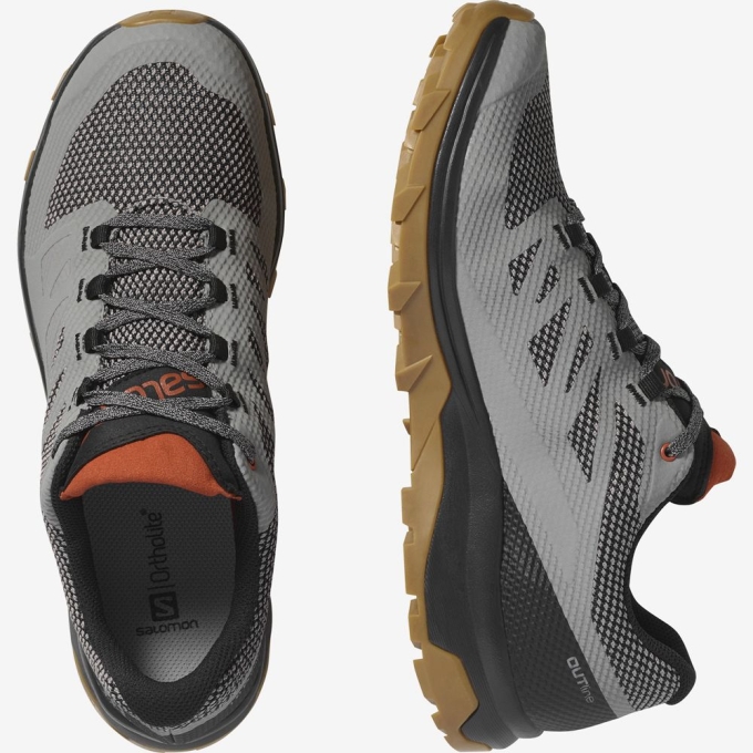 Tenis Senderismo Salomon OUTLINE GORE-TEX Hombre Grises | MX-750LDQA