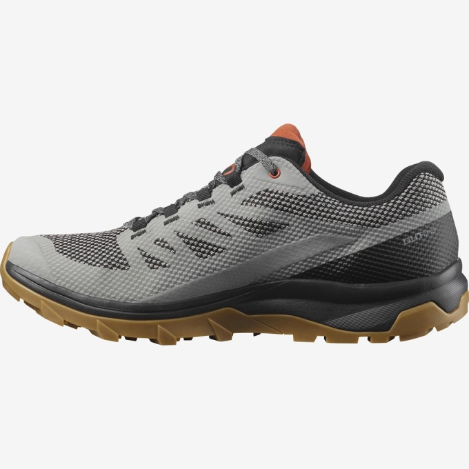 Tenis Senderismo Salomon OUTLINE GORE-TEX Hombre Grises | MX-750LDQA