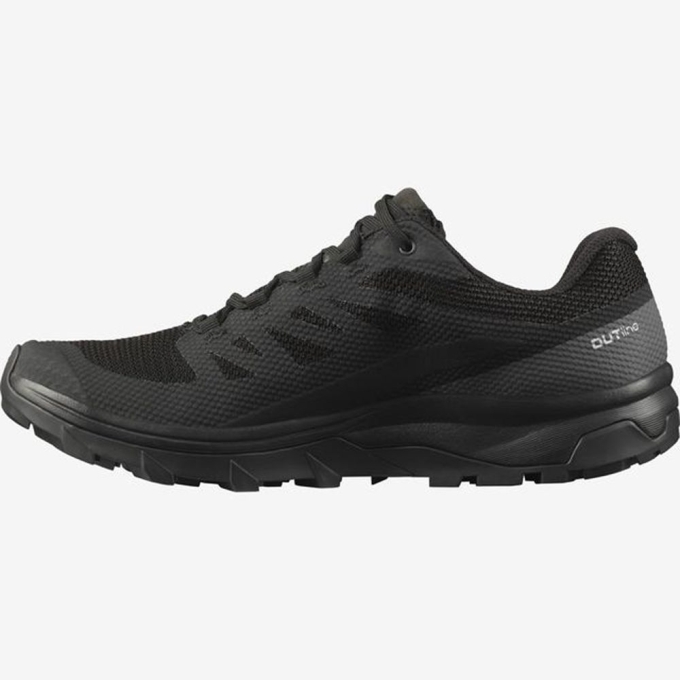 Tenis Senderismo Salomon OUTLINE GTX Hombre Negros | MX-569NAJD