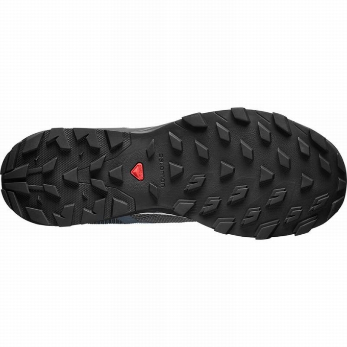 Tenis Senderismo Salomon OUTLINE PRISM GORE-TEX Hombre Azules Oscuro Negros | MX-039AXMZ