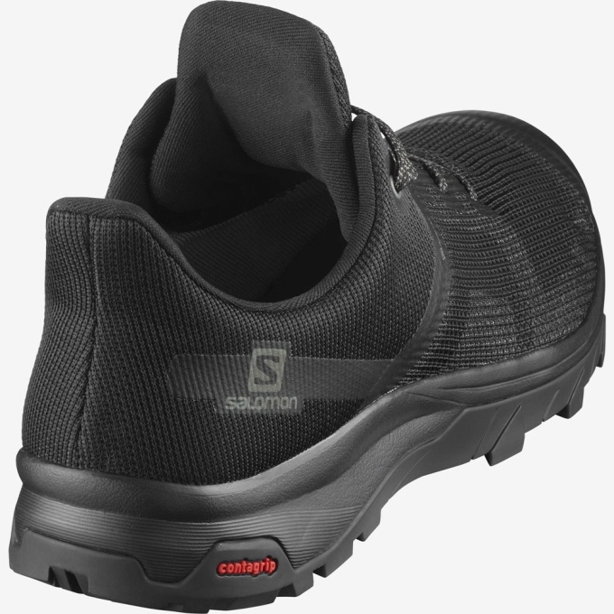 Tenis Senderismo Salomon OUTLINE PRISM GORE-TEX Hombre Negros | MX-192GUZI