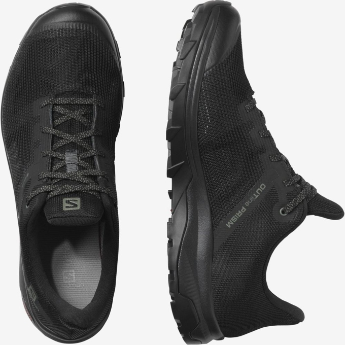 Tenis Senderismo Salomon OUTLINE PRISM GTX Hombre Negros | MX-628RTMA