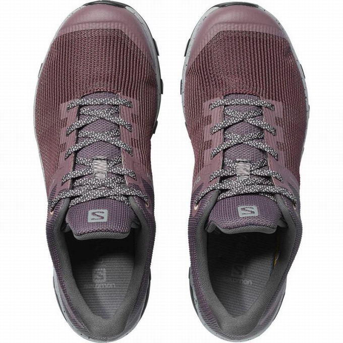 Tenis Senderismo Salomon OUTLINE PRISM GORE-TEX Mujer Vino | MX-708FHIL