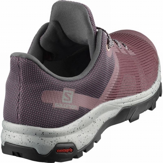 Tenis Senderismo Salomon OUTLINE PRISM GORE-TEX Mujer Vino | MX-708FHIL