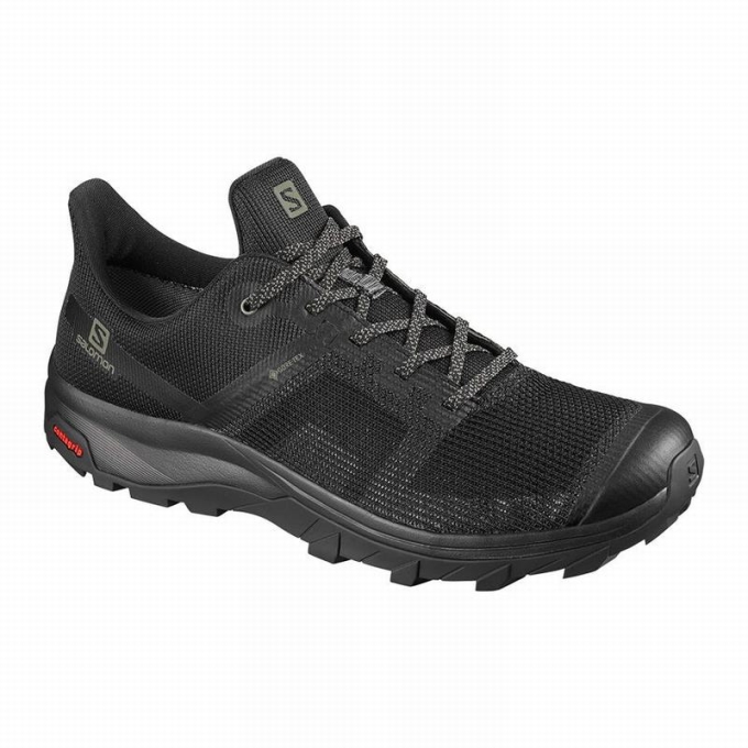 Tenis Senderismo Salomon OUTLINE PRISM GORE-TEX Hombre Negros | MX-796OMEU