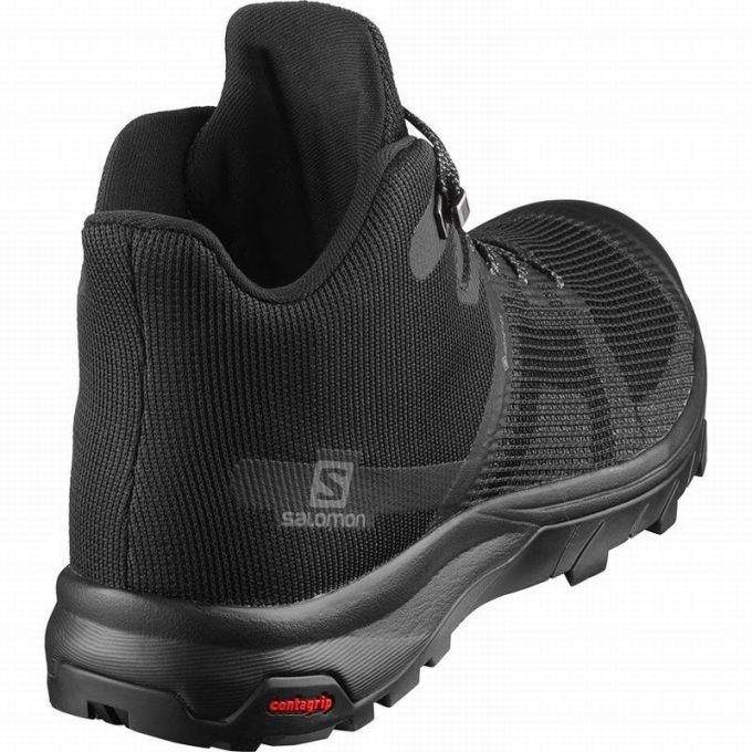 Tenis Senderismo Salomon OUTLINE PRISM MID GORE-TEX Mujer Negros | MX-503CXNI