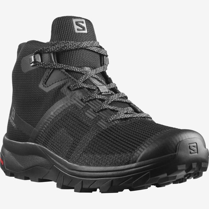 Tenis Senderismo Salomon OUTLINE PRISM MID GTX Mujer Negros | MX-527LPMJ