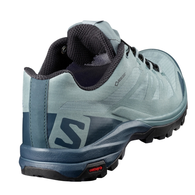 Tenis Senderismo Salomon OUTPATH GTX Hombre Azules Claro | MX-356QVGM