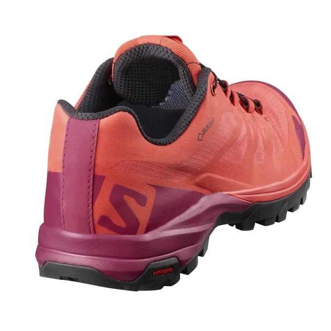 Tenis Senderismo Salomon OUTPATH GTX W Mujer Naranjas Vino | MX-517YTIZ