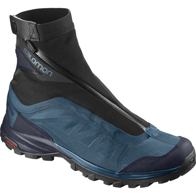 Tenis Senderismo Salomon OUTPATH PRO GTX Hombre Azules Negros | MX-475DHAQ