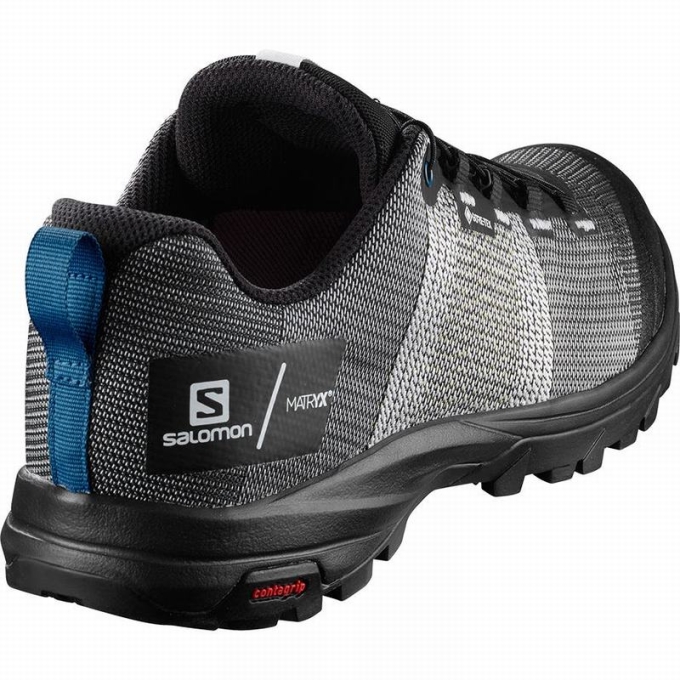 Tenis Senderismo Salomon OUT GTX/PRO Hombre Blancos Negros | MX-078LBHT