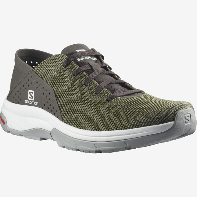 Tenis Senderismo Salomon TECH LITE Hombre Verde Oliva Verdes | MX-187ABPY