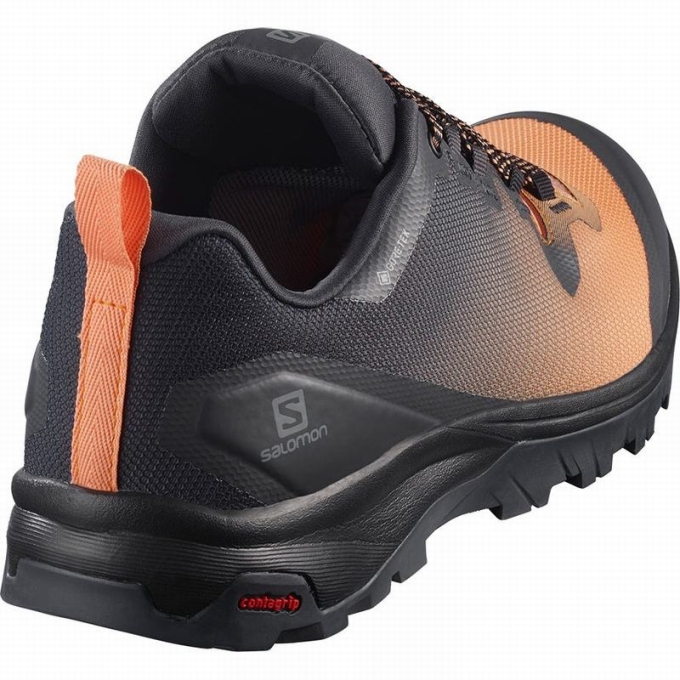 Tenis Senderismo Salomon VAYA GORE-TEX Mujer Negros Naranjas | MX-623OLAR