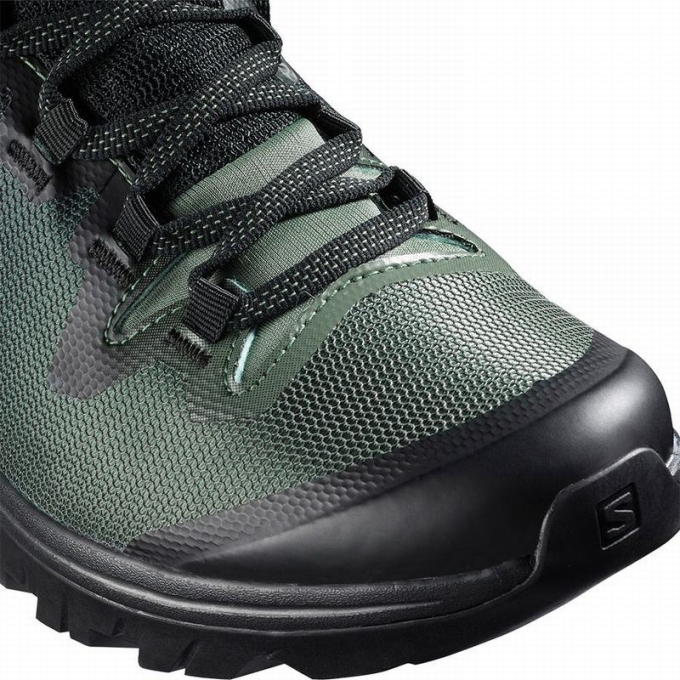 Tenis Senderismo Salomon VAYA GORE-TEX Mujer Negros Verdes | MX-872ISXJ