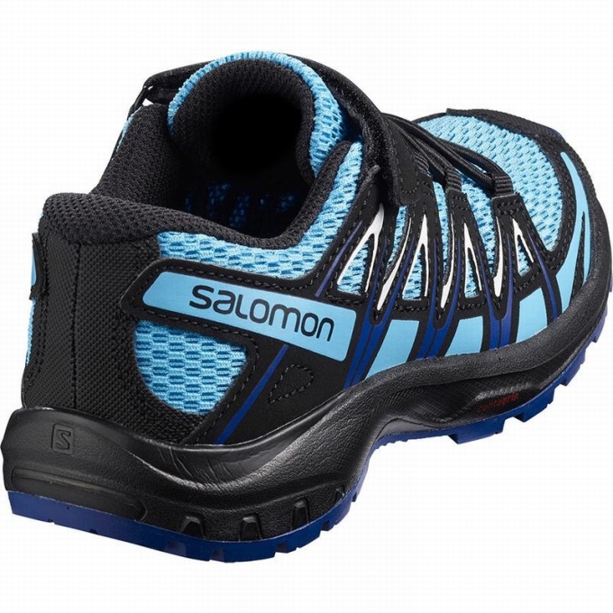 Tenis Senderismo Salomon XA PRO 3D K Niños Azules Blancos | MX-429RBKD