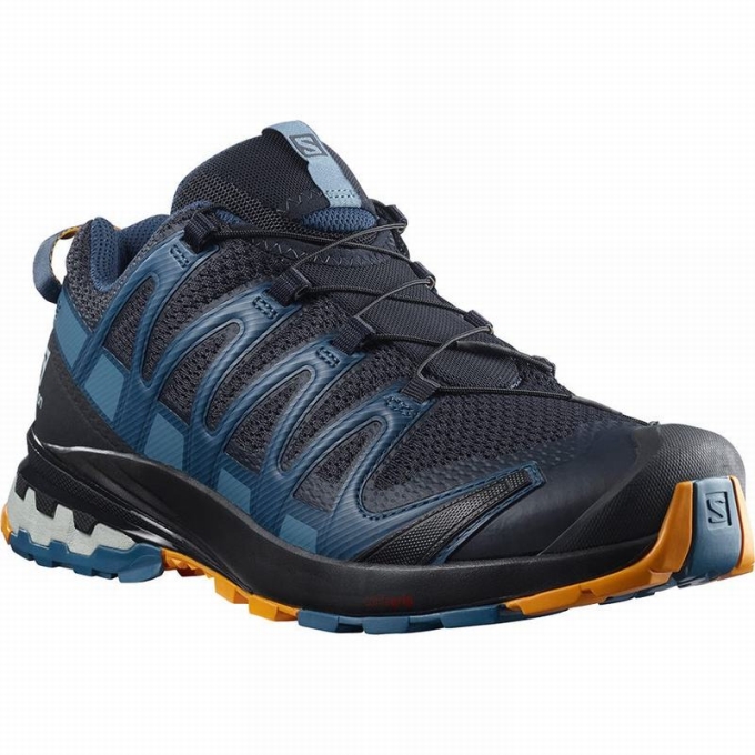 Tenis Senderismo Salomon XA PRO 3D V8 Hombre Azul Marino Azules | MX-489IMBF