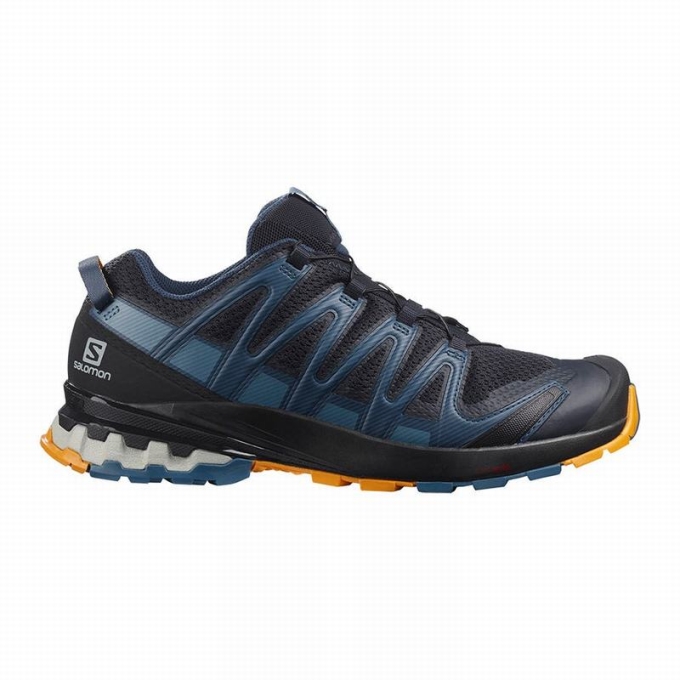 Tenis Senderismo Salomon XA PRO 3D V8 Hombre Azul Marino Azules | MX-489IMBF