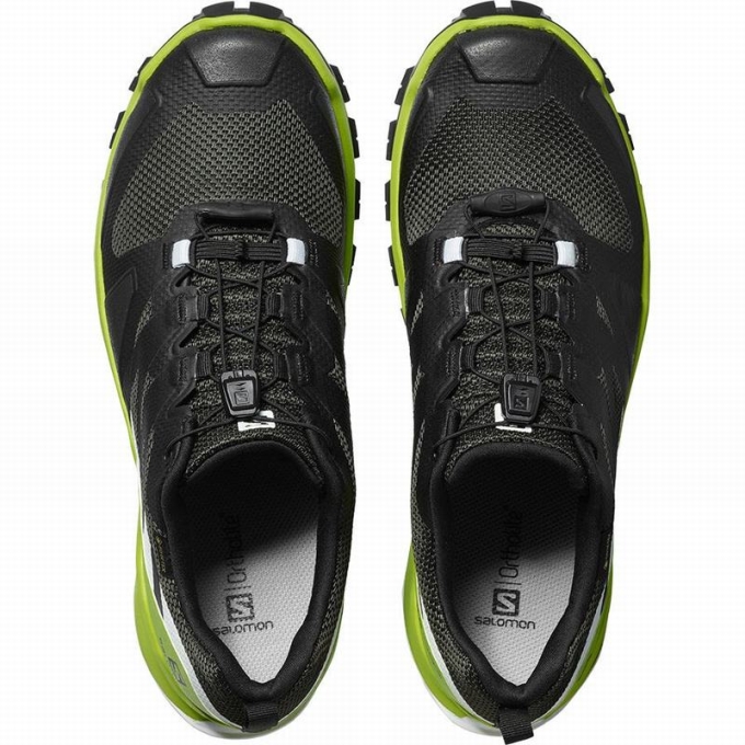 Tenis Senderismo Salomon XA ROGG GTX Hombre Negros Verdes Claro | MX-758XQHB