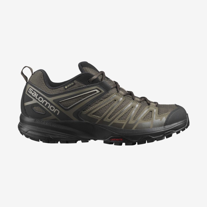 Tenis Senderismo Salomon X CREST GORE-TEX Hombre Marrom | MX-314BZAL