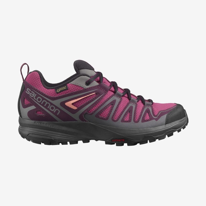 Tenis Senderismo Salomon X CREST GORE-TEX Mujer Morados | MX-506PYOE