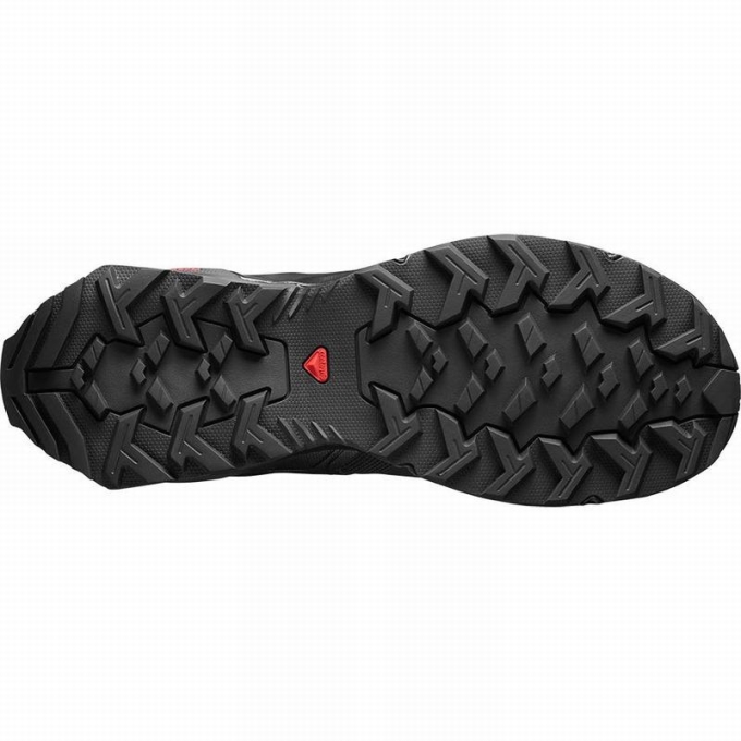 Tenis Senderismo Salomon X RAISE MID GORE-TEX Hombre Negros | MX-875FHBC