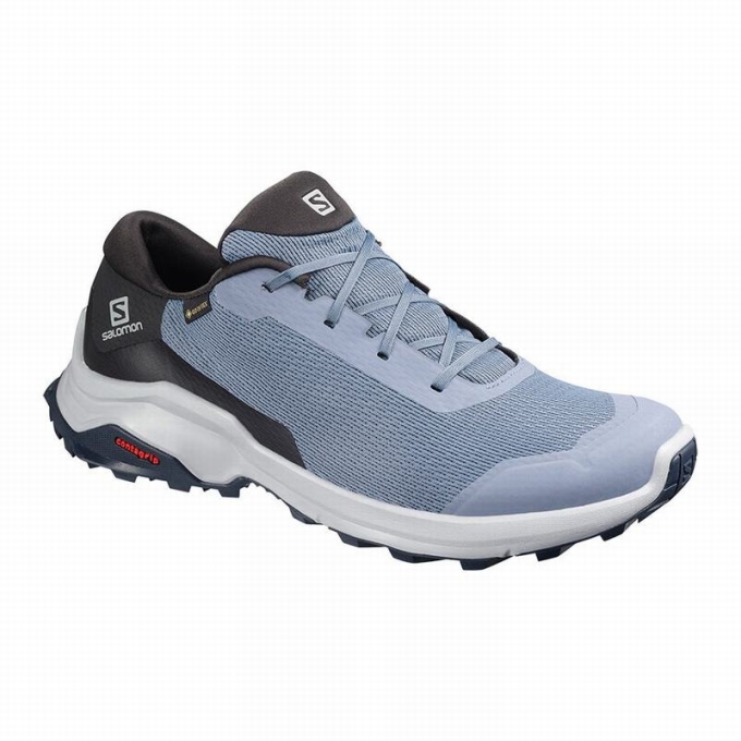 Tenis Senderismo Salomon X REVEAL GORE-TEX Hombre Azules Negros | MX-912TXBV