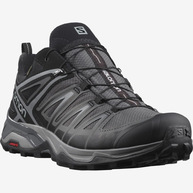 Tenis Senderismo Salomon X ULTRA 3 GORE-TEX Hombre Negros | MX-150YTBD