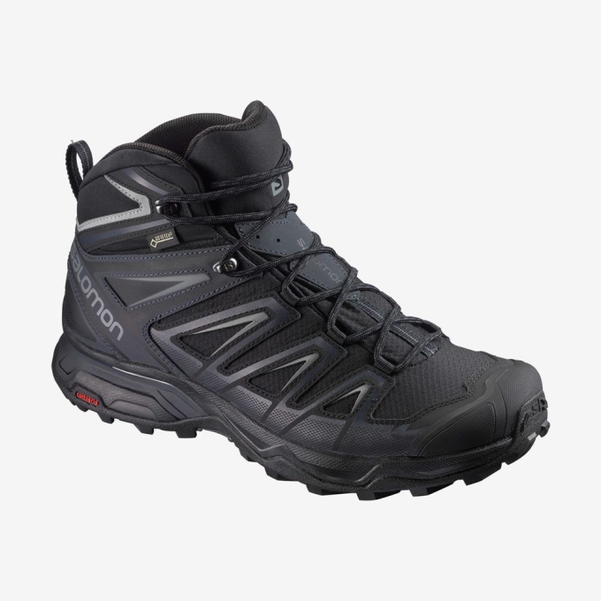 Tenis Senderismo Salomon X ULTRA 3 GORE-TEX Hombre Negros | MX-150YTBD